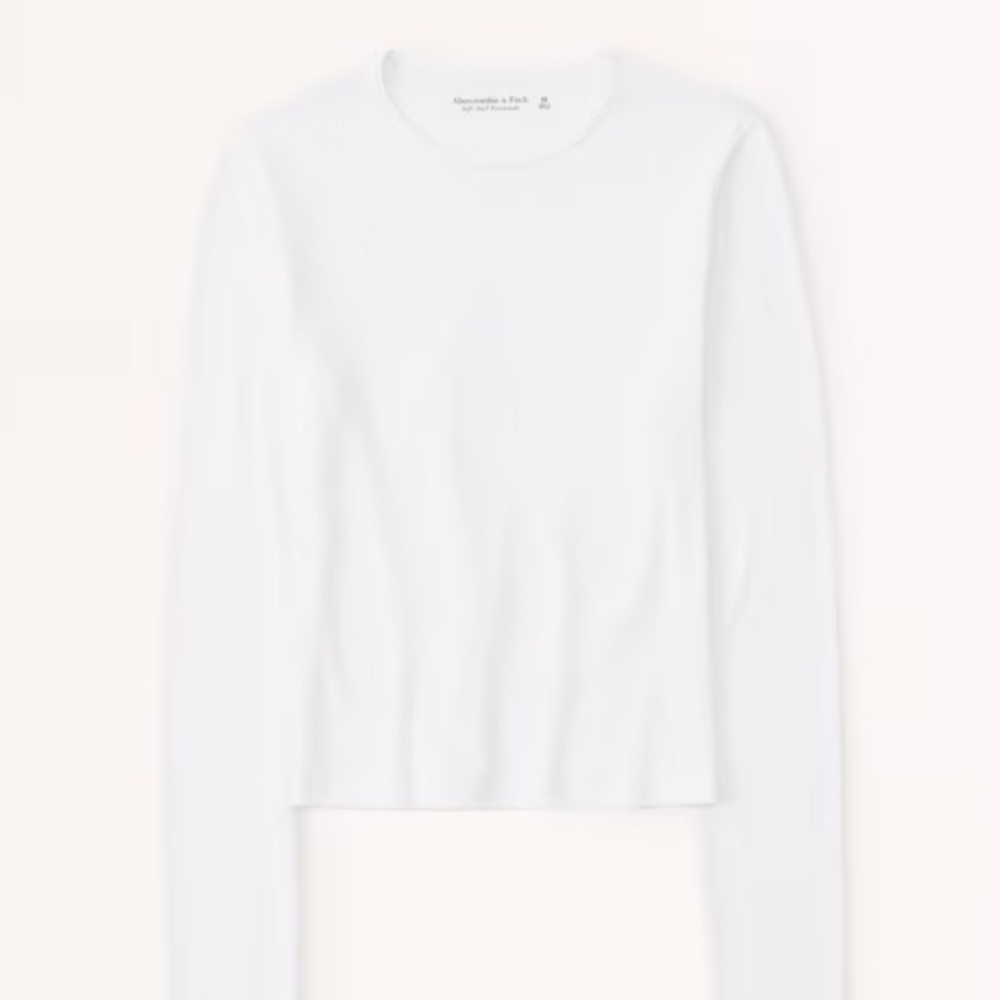 NWT Abercrombie Long-Sleeve Featherweight Rib Top